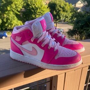 Kids Pink Air Jordan Sneakers